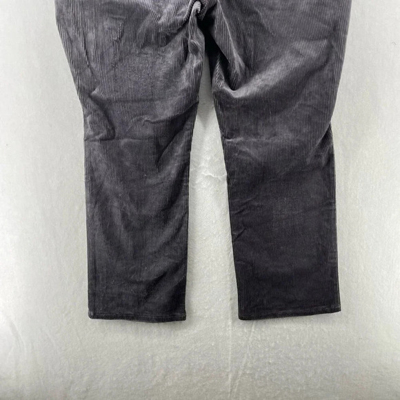 D&Co. Pants Women's Sz 18W Gray Skinny Stretch Corduroy 5-Pockets Pullover - Picture 9 of 12